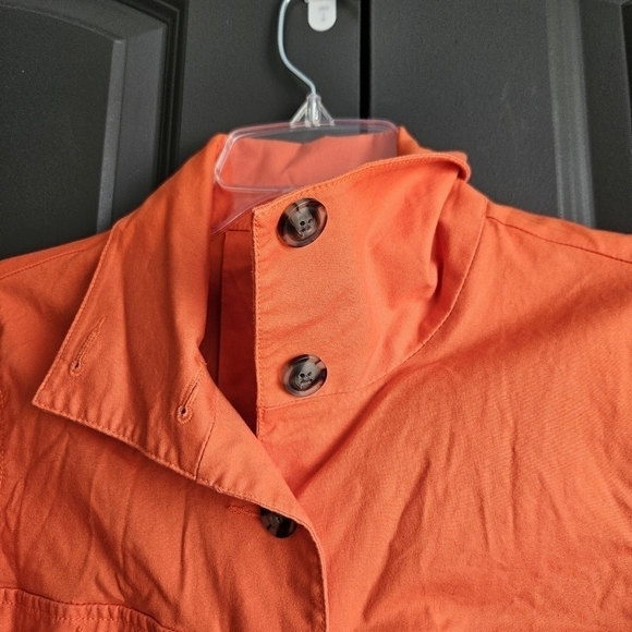 CAbi Womens Resort Button Up Jacket 5098 Pockets Tiger Lily Orange Size X-Small - Picture 5 of 8